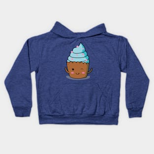 Cute cupcake illustration Kids Hoodie